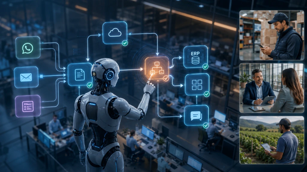 Automatización e integración de procesos operativos.